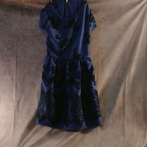 Deep blue girls dress size 16